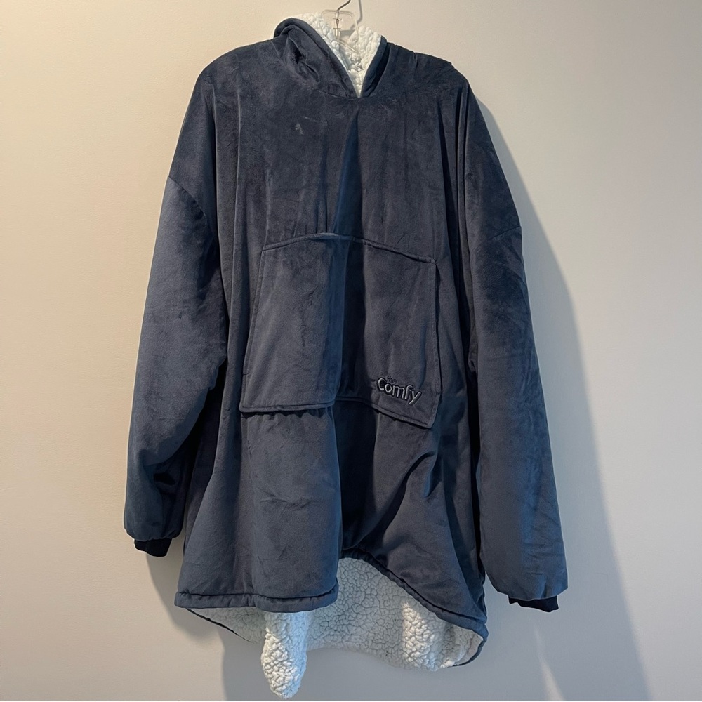 Comfy Dark Blue Hooded sweatshirt